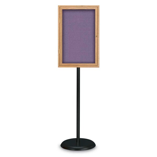 United Visual Products Corkboard, Double Door, Radius Frame, 60x36", Bronze/Medium Gray UV7004-BRONZE-MEDGRY - main